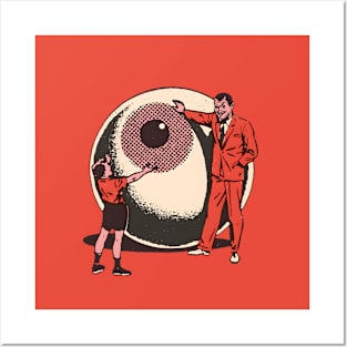 Vintage devil eyeball - here you go kid Posters and Art